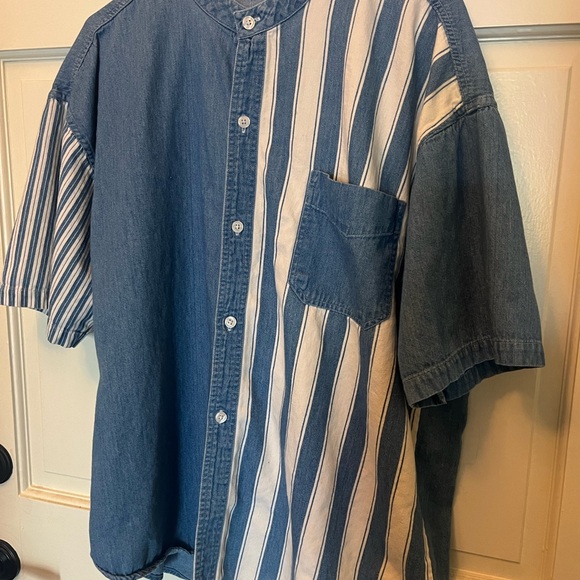 Rare Christian Dior Blue and White Striped Shirt - Picture 1 of 3